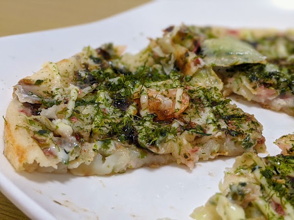 f:id:shino5:20200523220122j:plain お好み焼きの断面