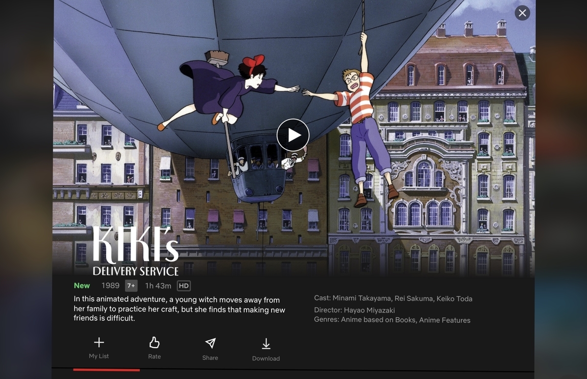ベルギーでもnetflixでジブリ作品が見れるようになりました 2月に公開された6作品 Nerumae Net