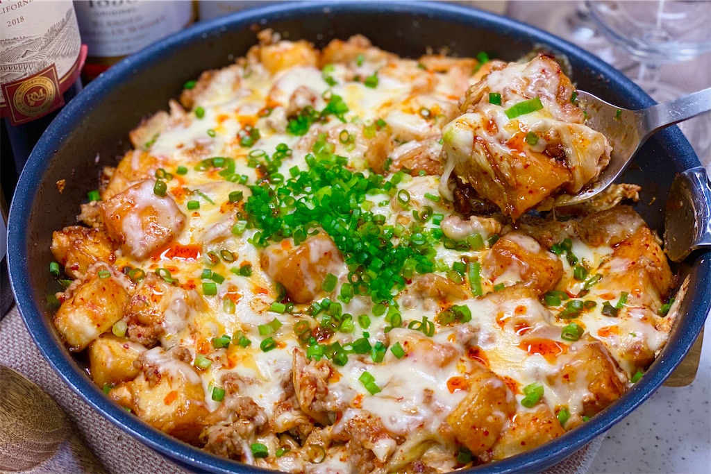 レシピ フライパンで簡単 厚揚げ豚キムチーズ炒め しにゃごはん Blog