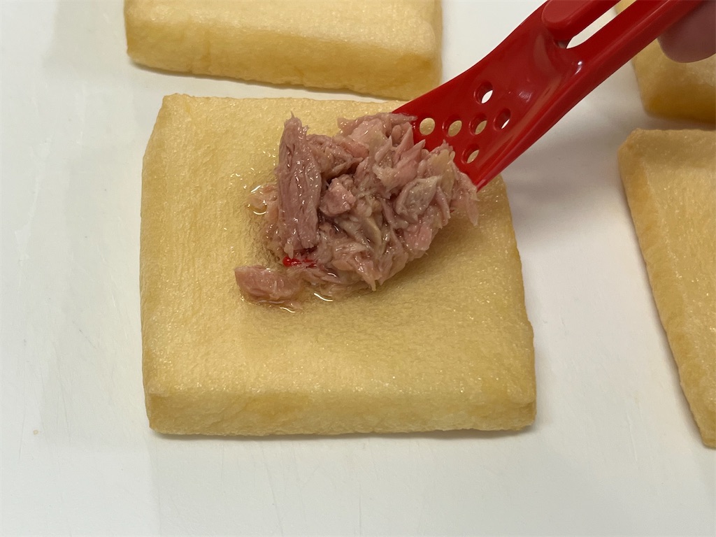 レシピ 油揚げと缶詰で 簡単おしゃれなおつまみピザ しにゃごはん Blog