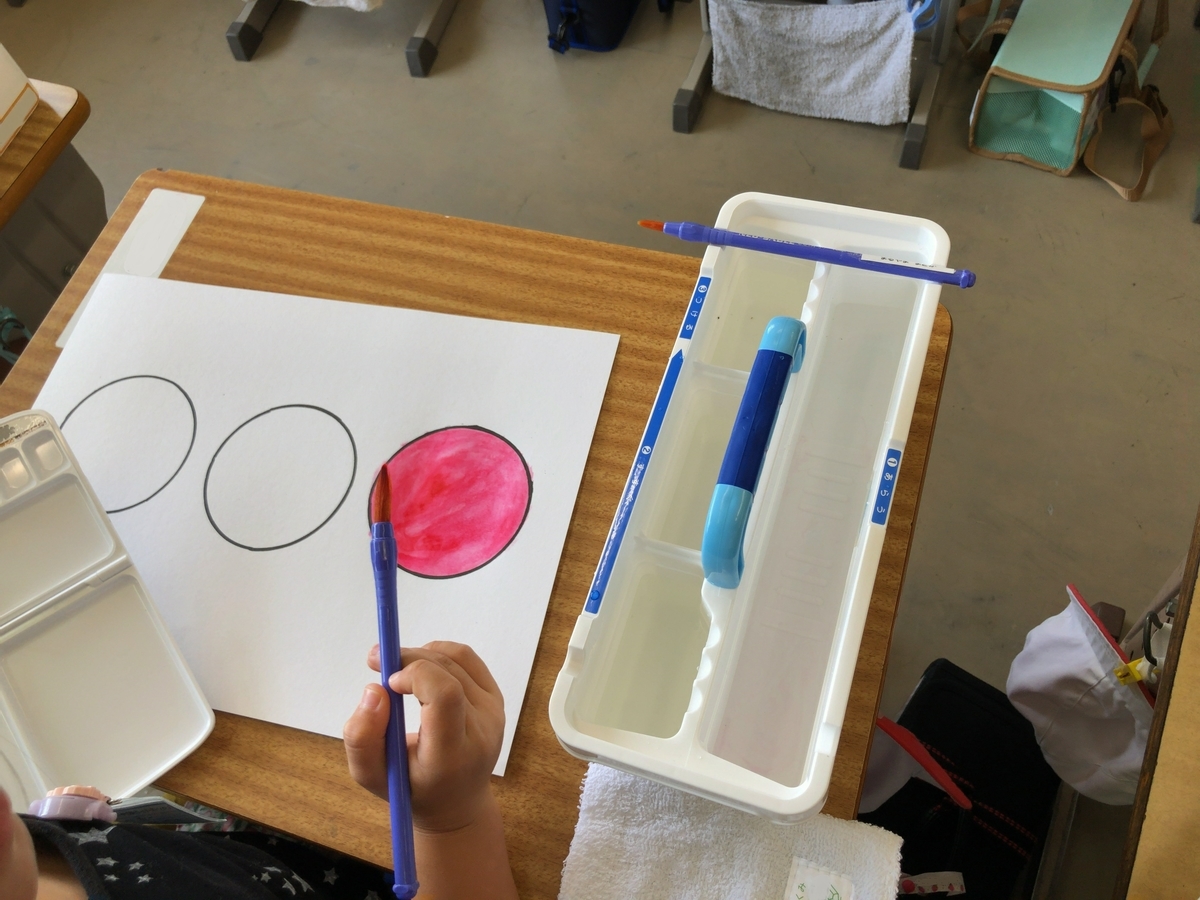 １年生 絵の具教室 市川市立塩焼小学校のニュース