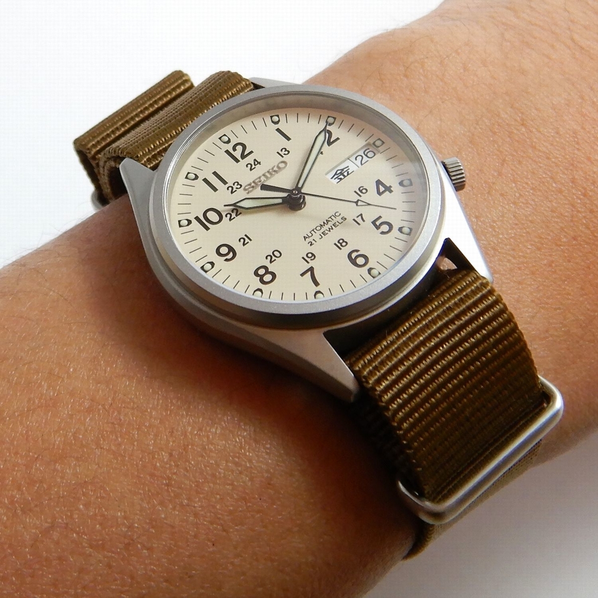 ミリタリーウォッチ セイコー SEIKO 21石 automatic 自動巻き