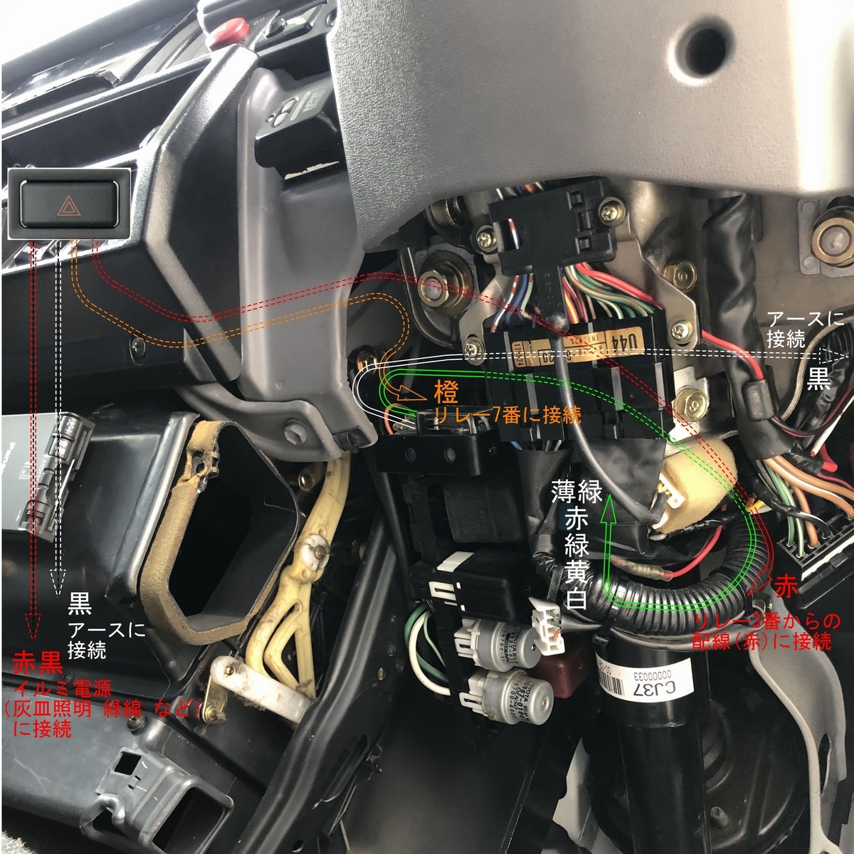 ランドクルーザー70 ハザードスイッチ増設キット 【取付・取扱説明書