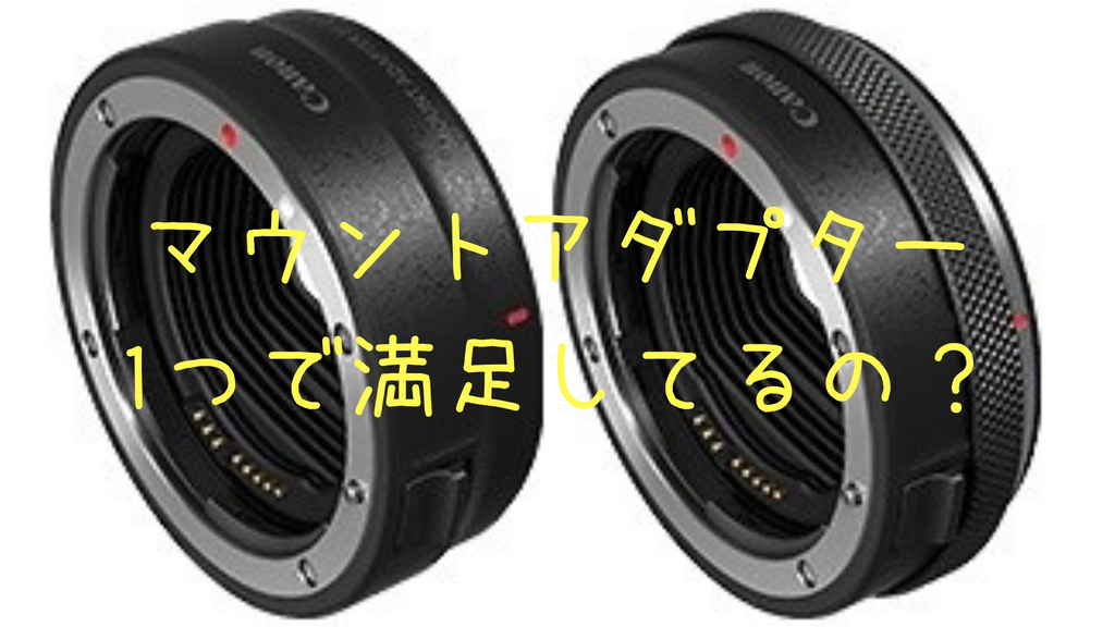 【Canon EOS R】マウントアダプター、1つで満足してるの？ - シブリバラ短期大学