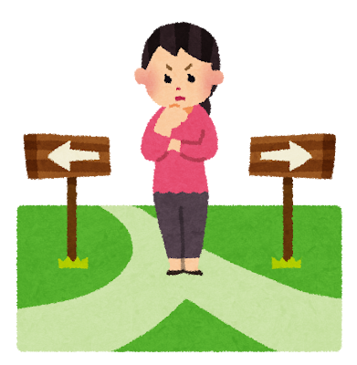 決断を迷っている女性