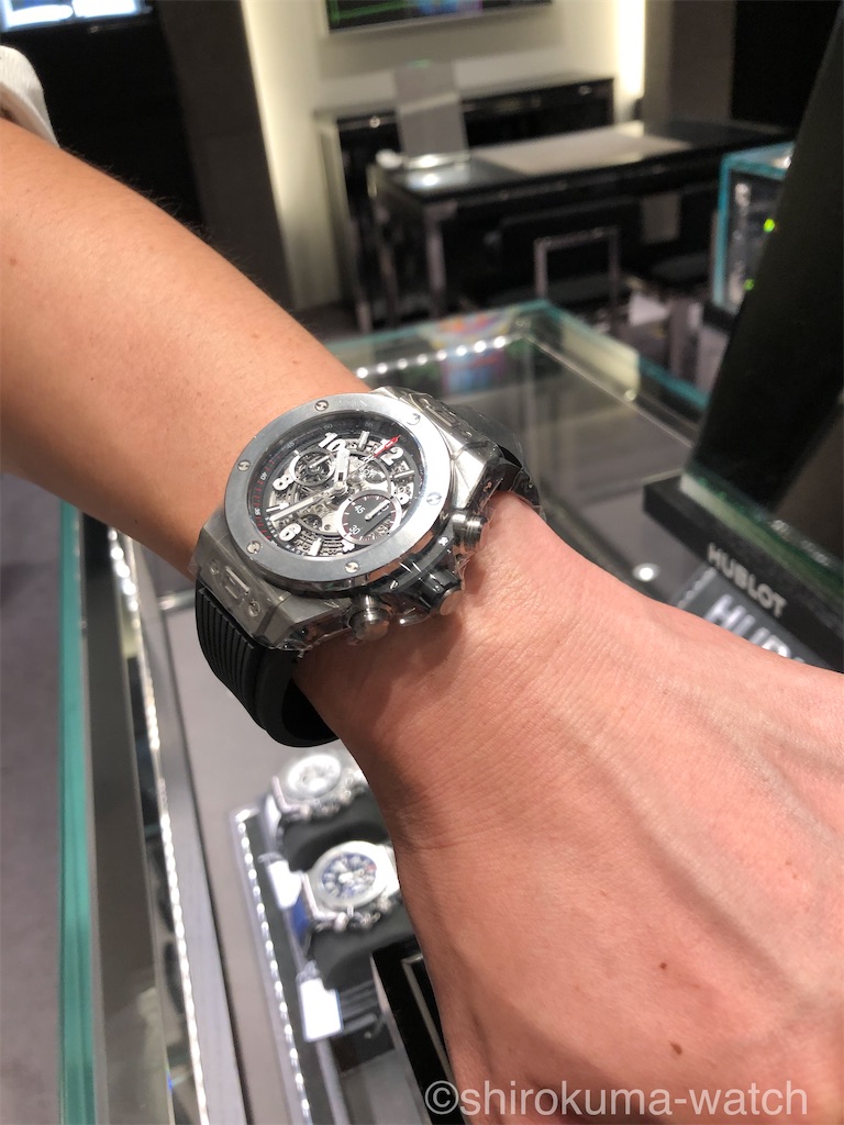 高級な HUBLOT ウブロ ビッグバンウニコ 45mm ベルクロ ベルト i9tmg