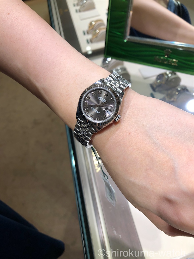 ロレックス】ROLEX デイトジャスト レディース - しろくま腕時計紹介店
