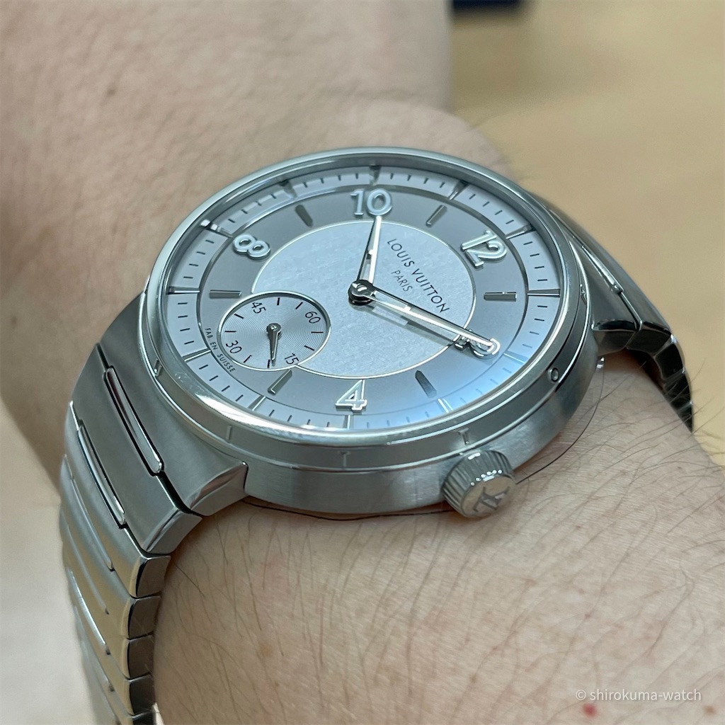 サンプル機試着【ルイヴィトン】NEWタンブール SSシルバー Ref