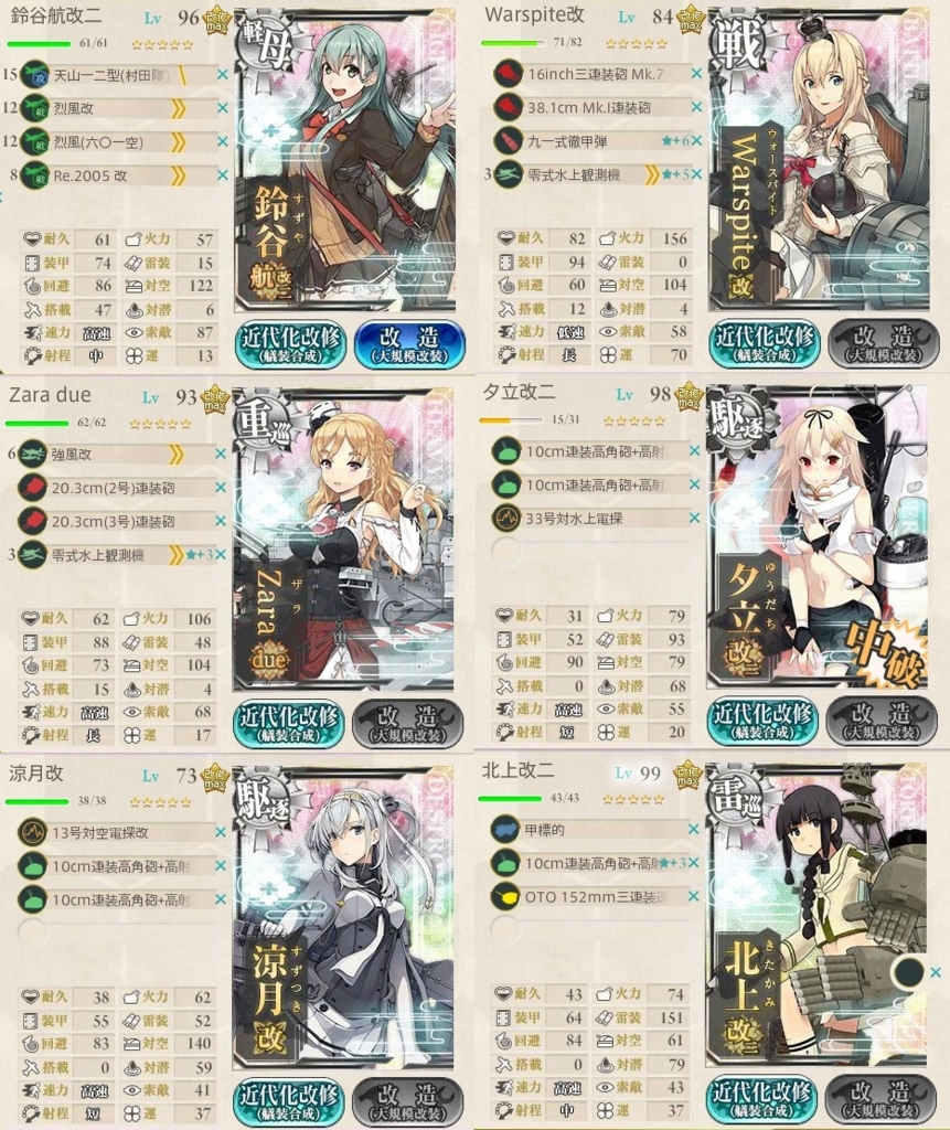 艦これ 任務 改装攻撃型軽空母 前線展開せよ 編成例 とっちらかってる