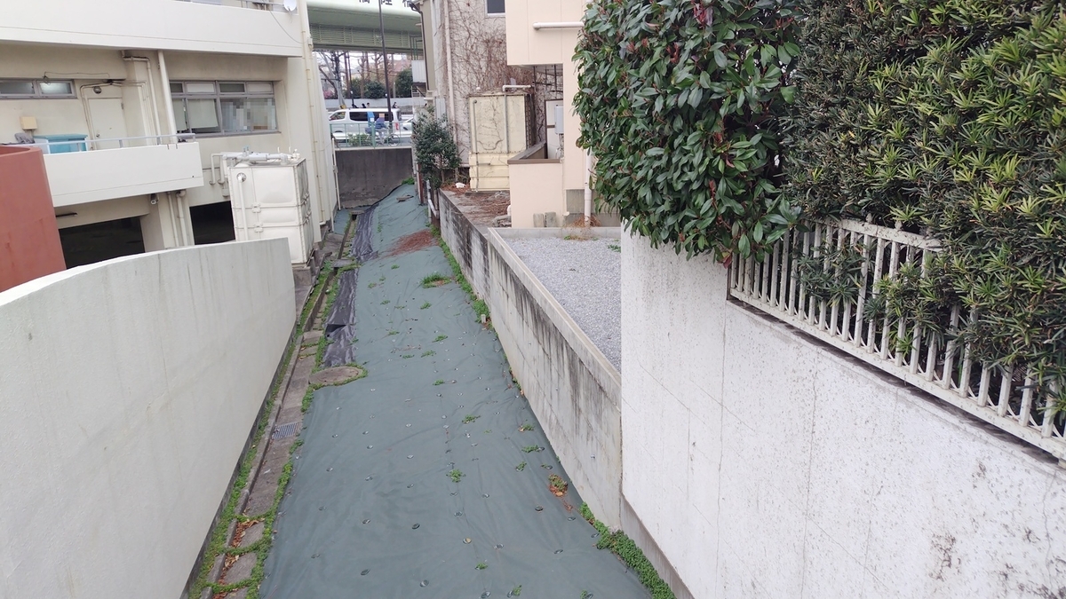 街に埋もれた川のなごり(北区)稲付川跡 - 城のなごり