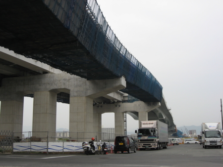 広島高速3号線 建設現場