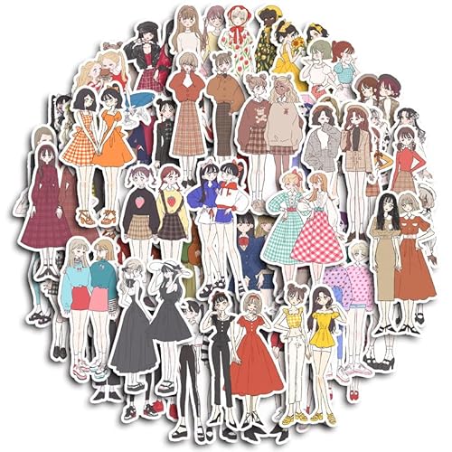 コラージュ シール 女の子 100枚 素材 人物 ステッカー おしゃれ ガール 大容量 フレークシール かわいい 手帳 (仲良し女の子)