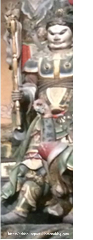 仁和寺観音堂の28部衆のうち多聞天