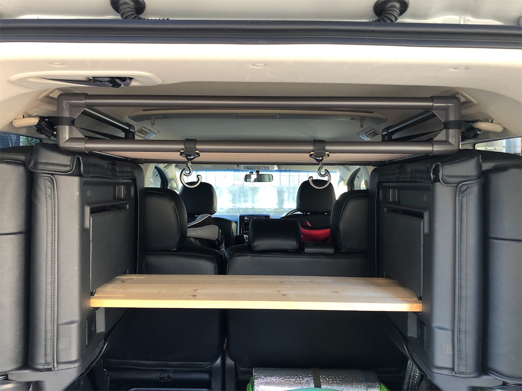 デリカD5荷室棚用DIYキット デリカD5 イレクターパイプで荷棚を