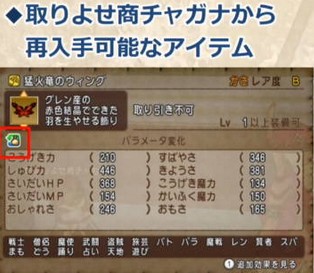 アイテムプロパティにチャガナ しずか道中記