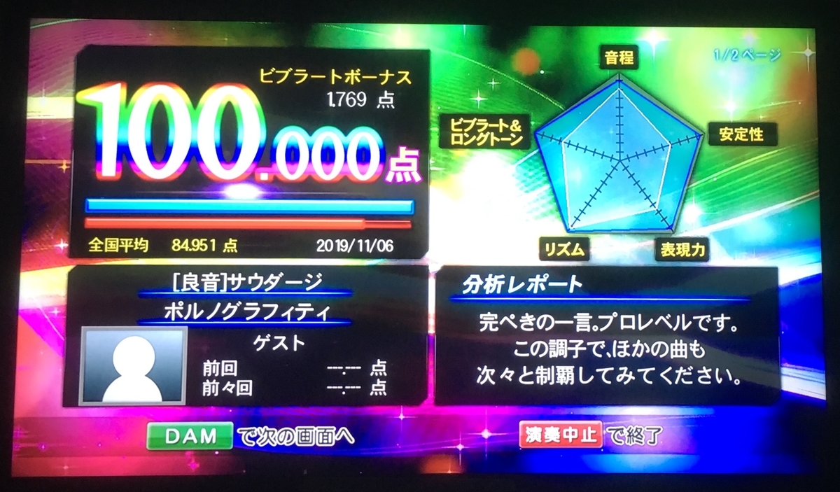 カラオケで サウダージ を１００点取ったので解説します ᴗ V