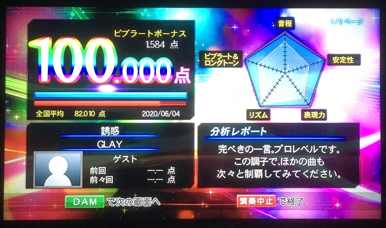 カラオケで 誘惑 を１００点取ったので解説します ᴗ V