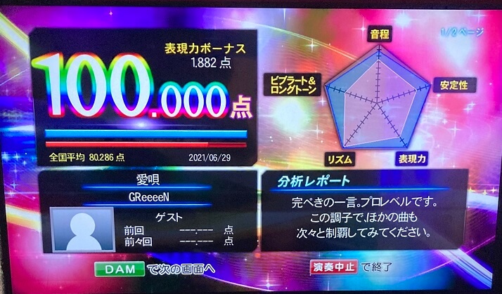 難易度 愛唄 を１００点取ったので解説します ᴗ V