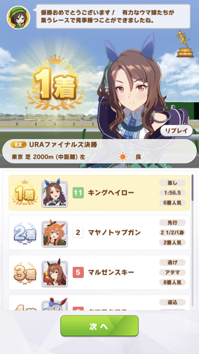 ウマ娘攻略日記⑱ 泥まみれの勝利、キングヘイローお嬢・最強への挑戦