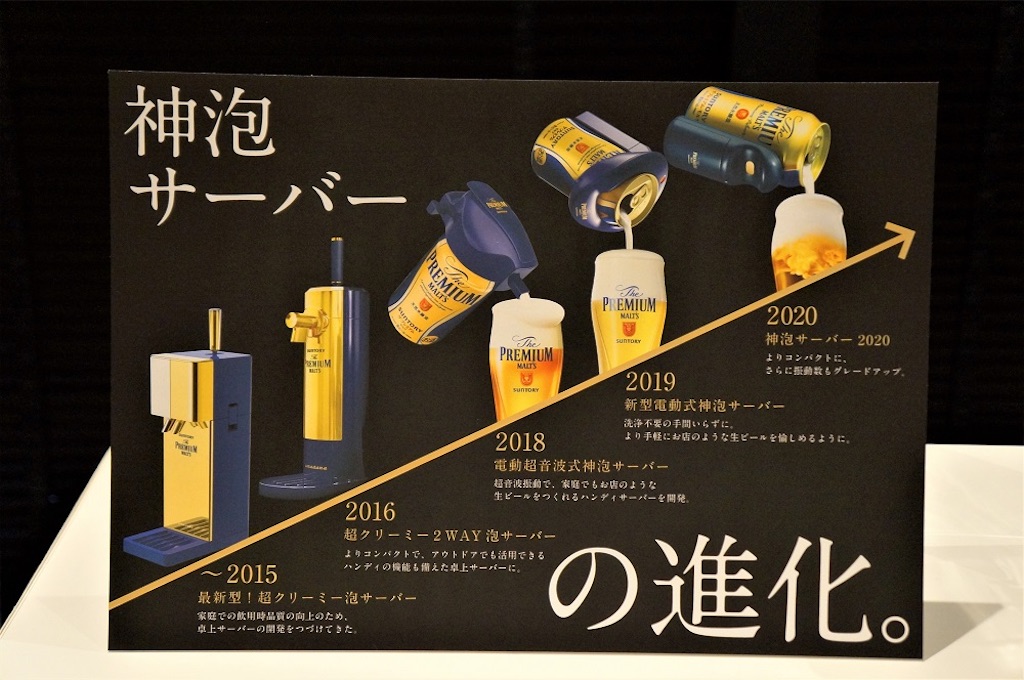 サントリー「神泡サーバー2020」が進化を遂げて、絶品の泡を提供して