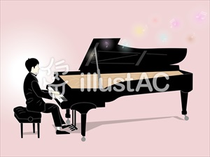 花太郎BLOG_ピアノを弾く男性?