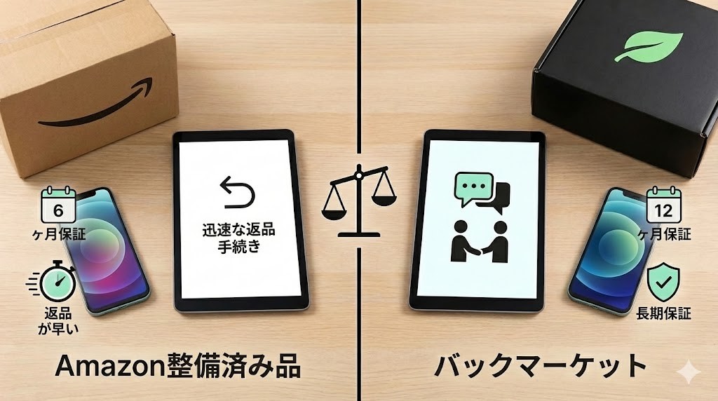 Amazon整備済み品と保証内容を徹底比較