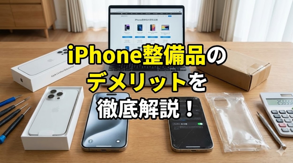 iPhone整備品のデメリットを徹底解説！ - しょく_さがし