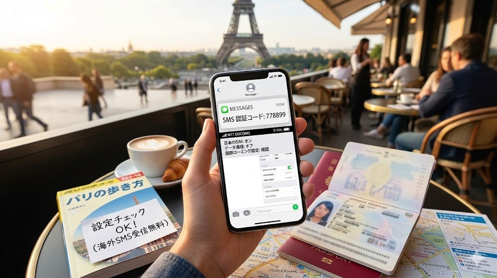 海外でのSMS受信は無料？二段階認証の注意点