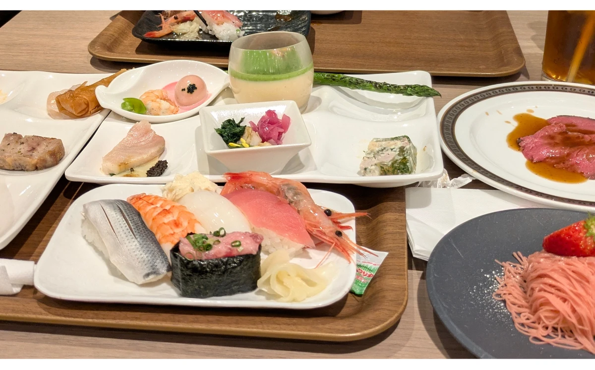 エピナールの夕食バイキングのメニュー