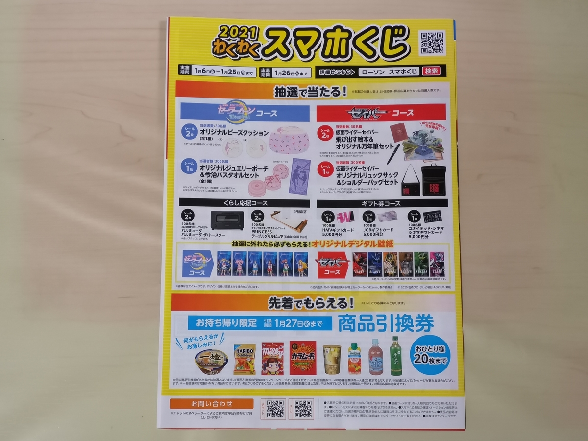 2021 わくわくスマホくじ