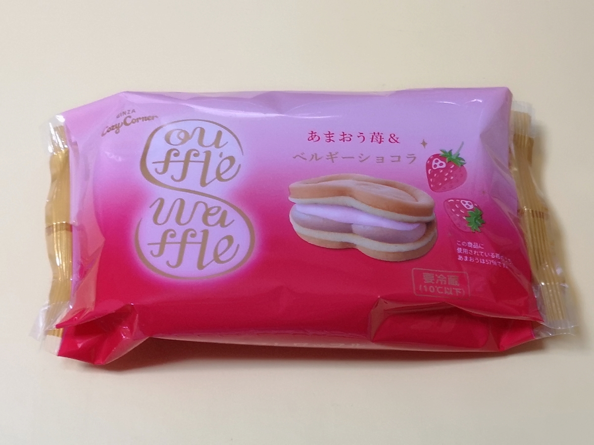 銀座コージーコーナー スフレワッフル あまおう苺&ベルギーショコラ 銀座コージーコーナー スフレワッフル あまおう苺&ベルギーショコラ