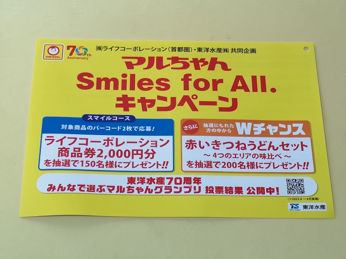 マルちゃんキャンペーン当たりカード マルちゃんキャンペーン当たりカード 平和堂×東洋水産】マルちゃん