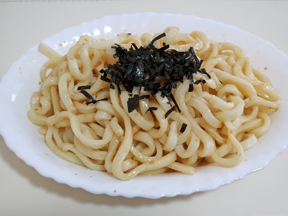 ピエトロ「あえるだけ パスタソース 和風しょうゆガーリック」うどん