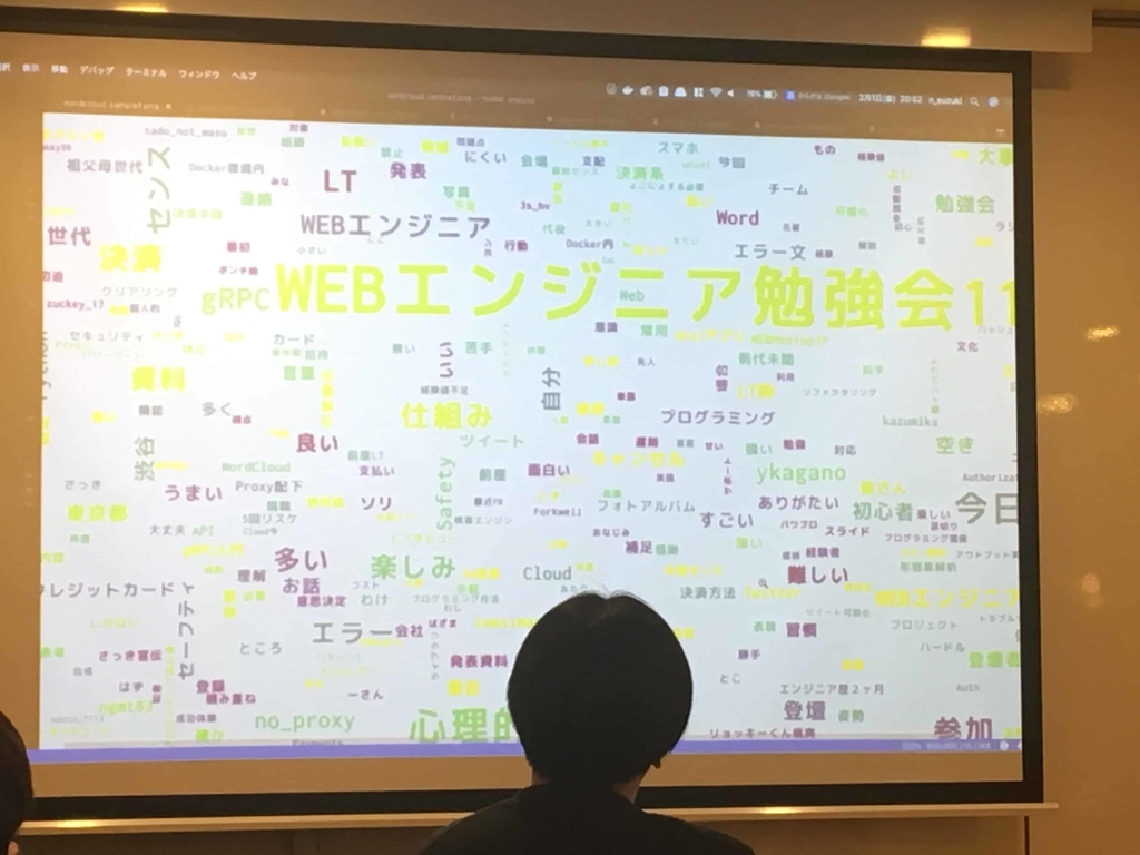 Word CloudでWEBエンジニア勉強会#11のtweetを可視化