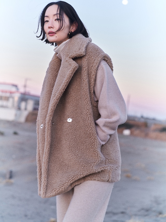 シルエットに拘ったボアベスト。 - anouk shop blog