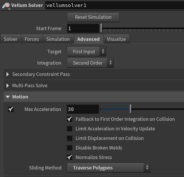 [Houdini] Vellum の Stitch Points Slide Rate を比較してみた てんちょーの技術日誌