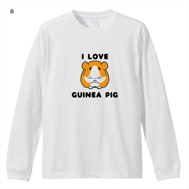 モルモット長袖Tシャツ