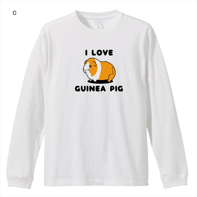 モルモット長袖Tシャツ