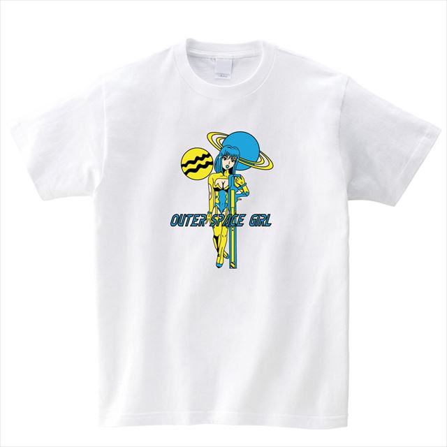 スペースガールプリントTシャツ おもしろ キャラクター