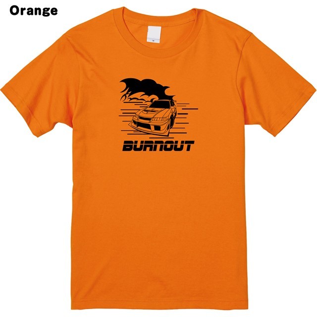 バーンアウトロゴプリントTシャツ