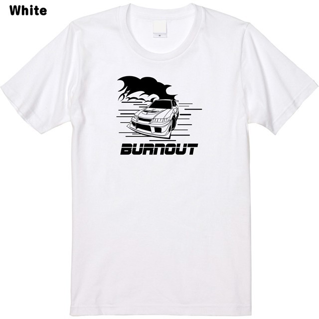 バーンアウトロゴプリントTシャツ