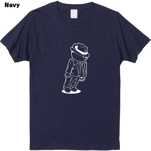 斜め立ちダンサーベアプリントTシャツ