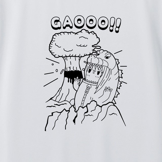 怪獣島着ぐるみ特撮プリントドライTシャツ