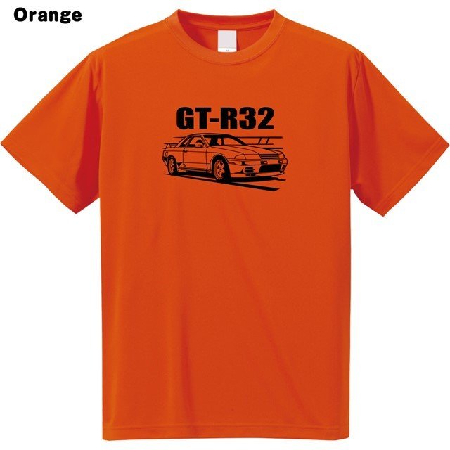 GT-R32ロゴプリントドライTシャツ