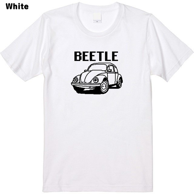 ビートルドット絵プリントTシャツ