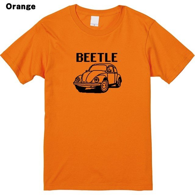 ビートルドット絵プリントTシャツ