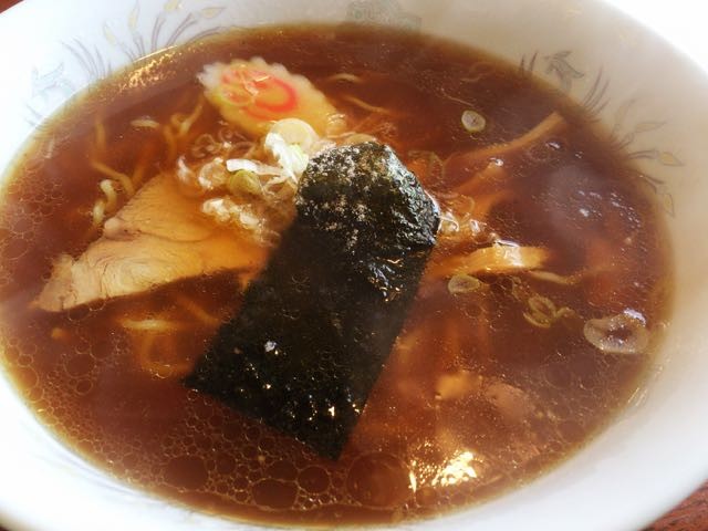 河口湖で食べたラーメン