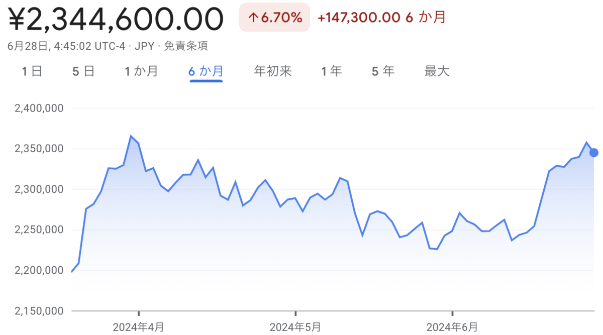個別株のパフォーマンス（2024年6月） - 小市民ブログ