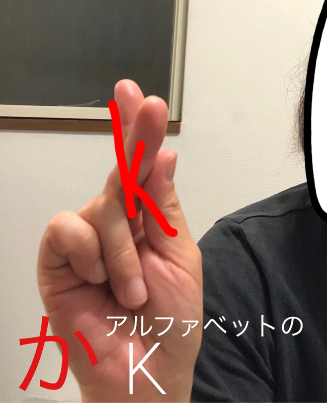 手話技能検定７級用 指文字 あいうえおかきくけこ 個人的に覚え方を考えました Tenohira のブログ