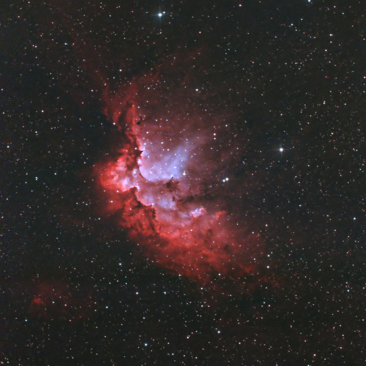魔法使い星雲 NGC7380 (Sh2-142) - ぐうたら星撮り記